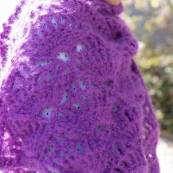 grande pointe crochet motif coquille